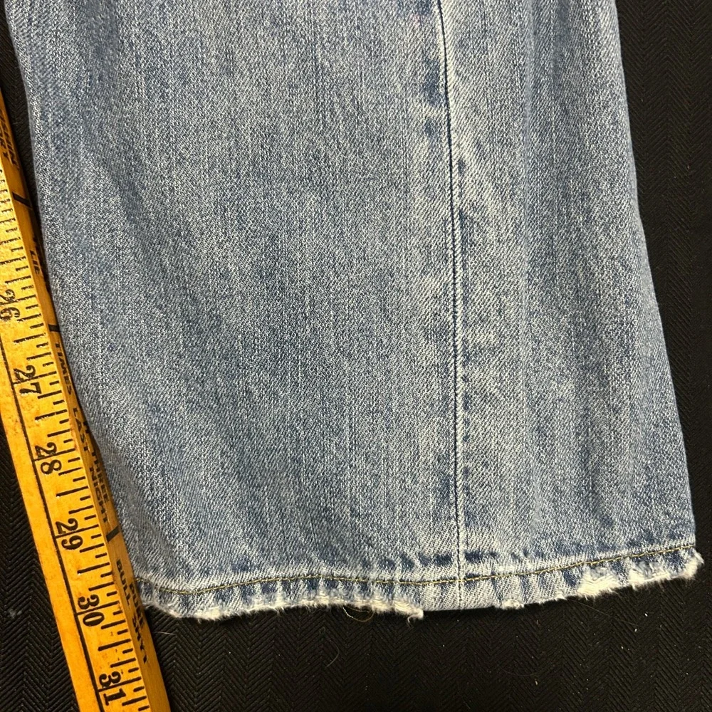 Polo Ralph Lauren Authentic Dungarees Distressed Light Wash Jeans Mens 38x32